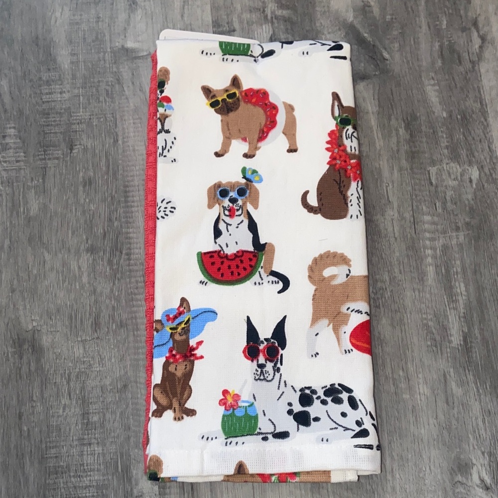 Sundry Kitchen Cotton Towels - Dog print - Picture 5 of 5